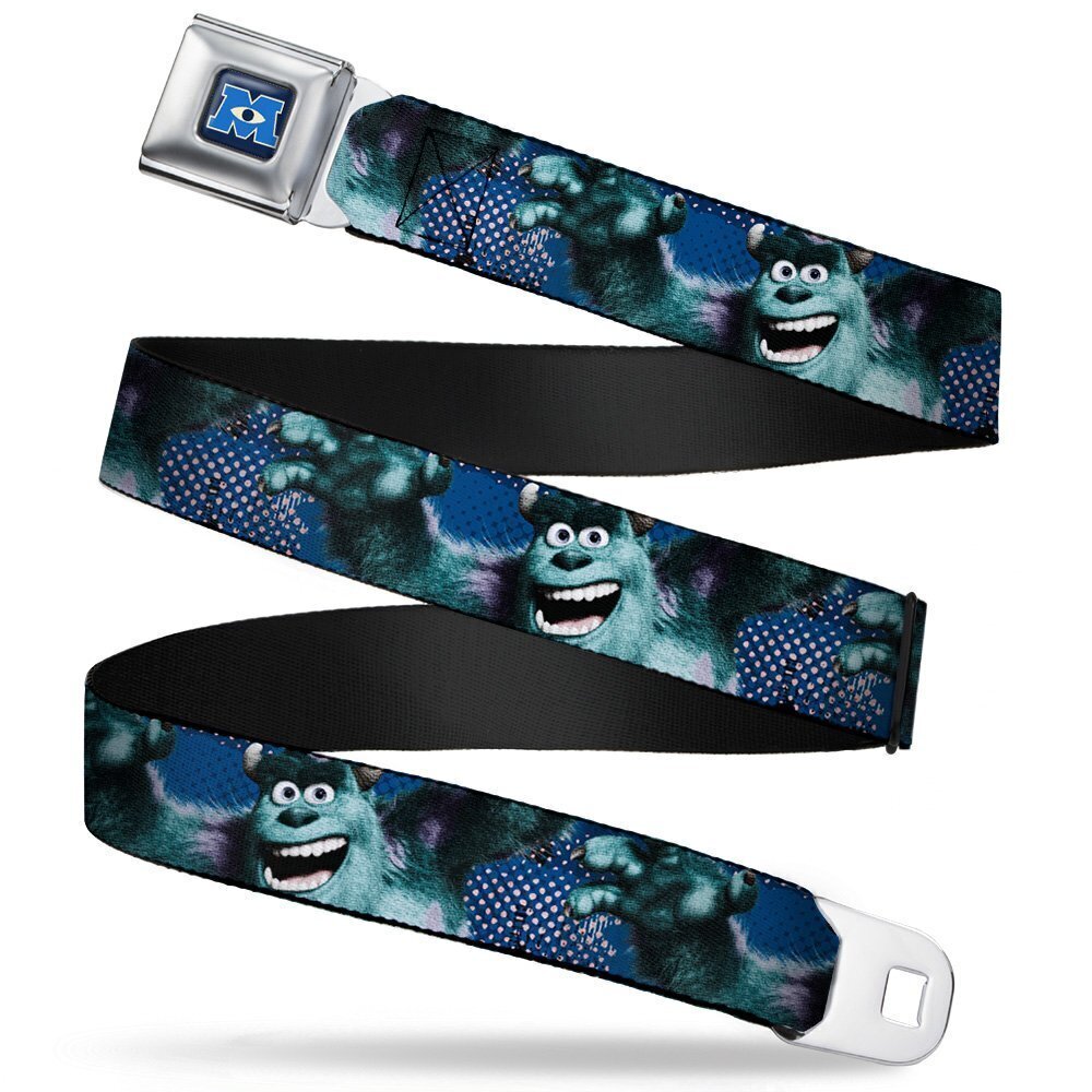 6401 Seatbelt Belt - Sulley Scare Pose/Dots Blues/White - 1.0" Wide - 20-36